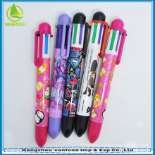 2015 good quality promotional 6 color changing pen